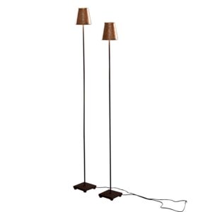 Stehlampe 2er Set Tacoma Gold